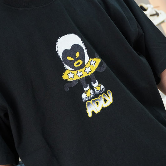 ADLV ALIEN SHORT SLEEVE T-SHIRT BLACK