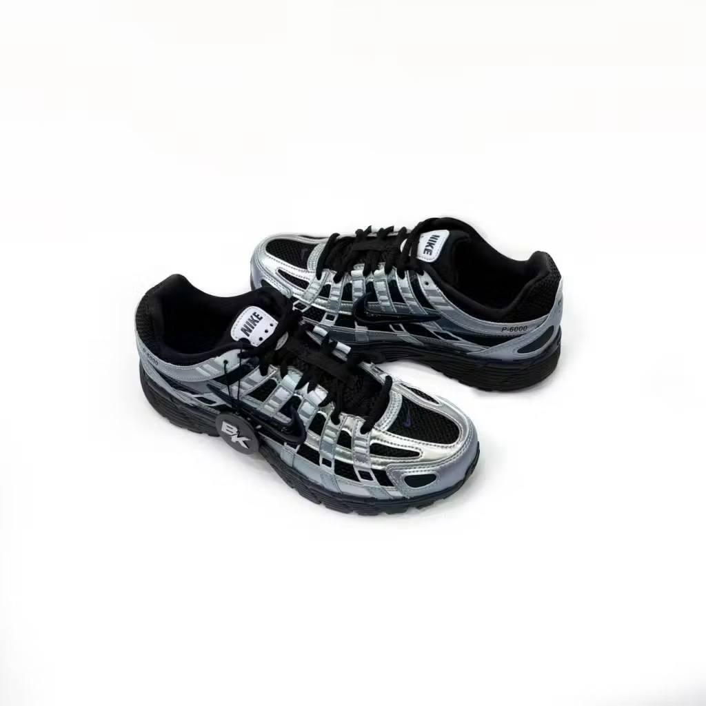 NIKE P-6000 BLACK HYDROGEN BLUE WMN