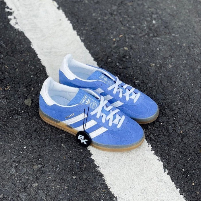 Adidas gazelle indoor light blue white g