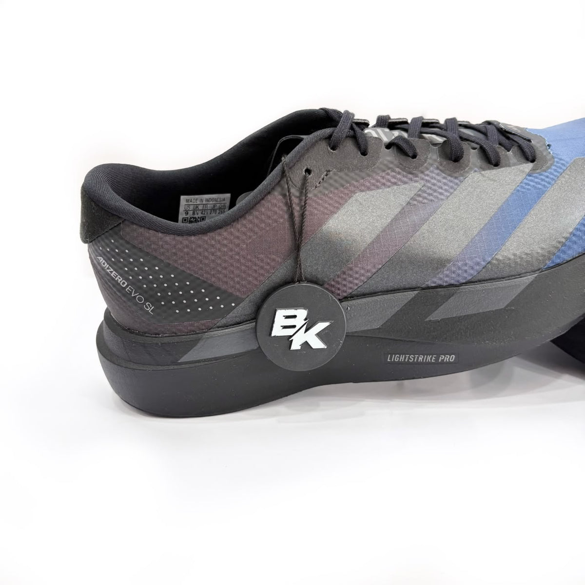 ADIDAS ADIZERO EVO SL WOVEN BLACK BLUE METALLIC