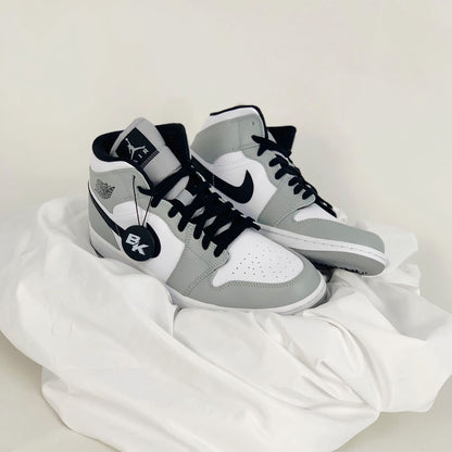 AIR JORDAN 1 MID LIGHT SMOKE GREY MEN