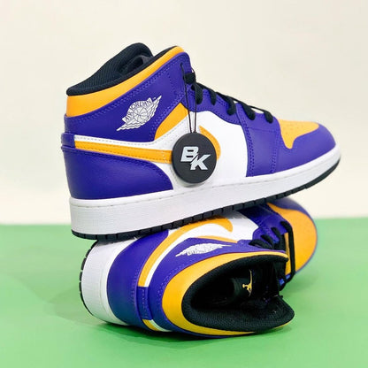 AIR JORDAN 1 MID LAKERS GS