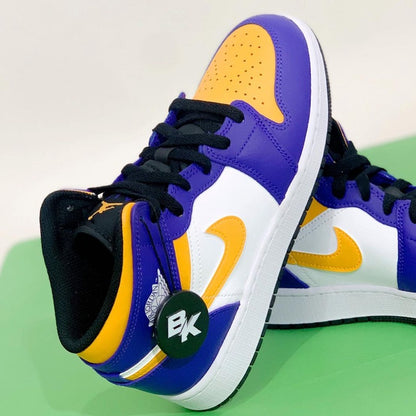 AIR JORDAN 1 MID LAKERS GS