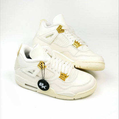 AIR JORDAN 4 WHITE AND GOLD