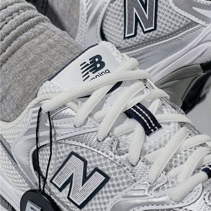 New Balance 530 White Silver Navy