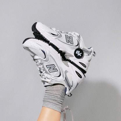 New Balance 530 White Silver Navy