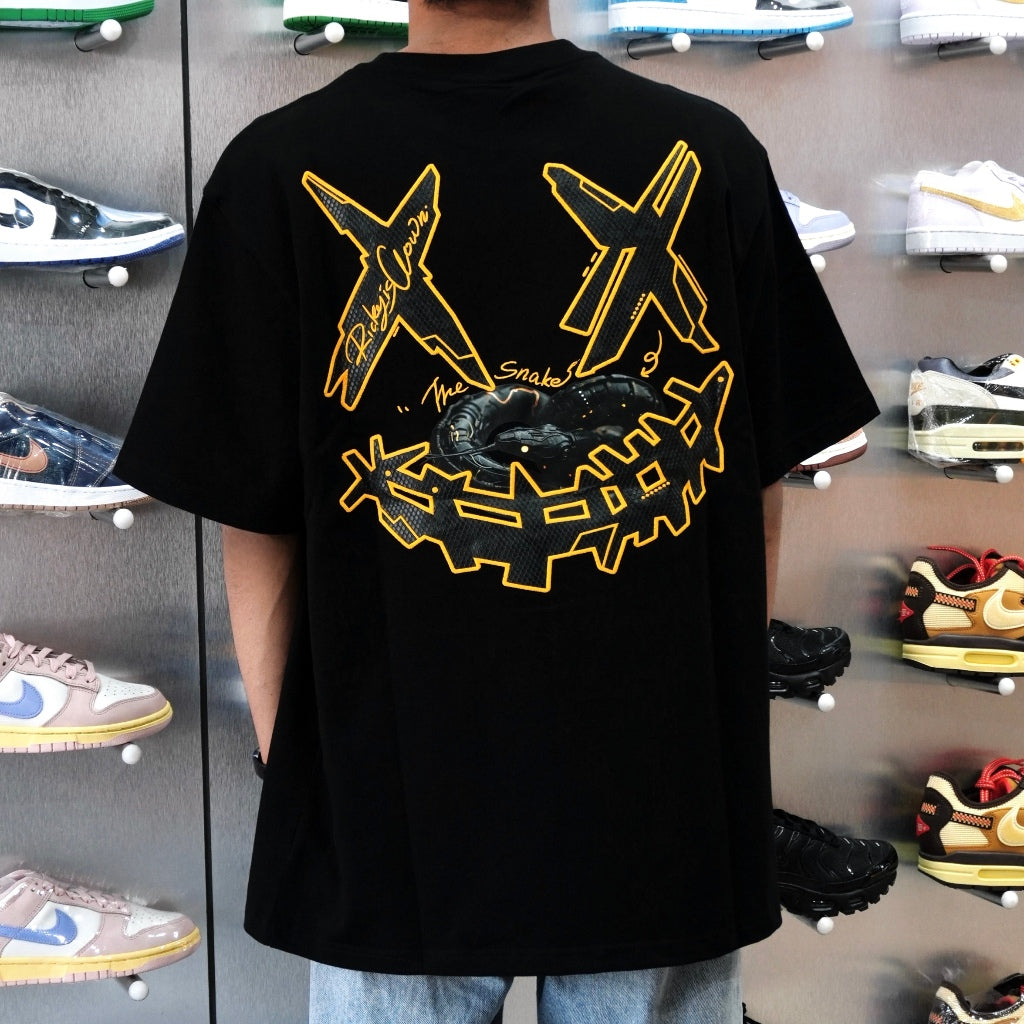 RIC MECHANICAL SNAKE PAINTED BLACK TEE