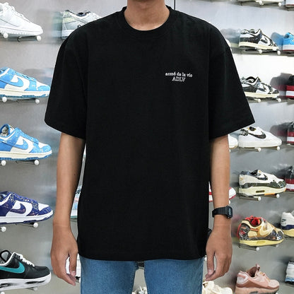 ADLV BORDER LINE BASIC LOGO SHORT SLEEVE