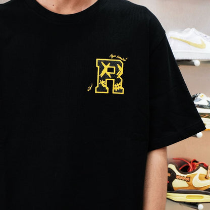 RIC MECHANICAL SNAKE PAINTED BLACK TEE