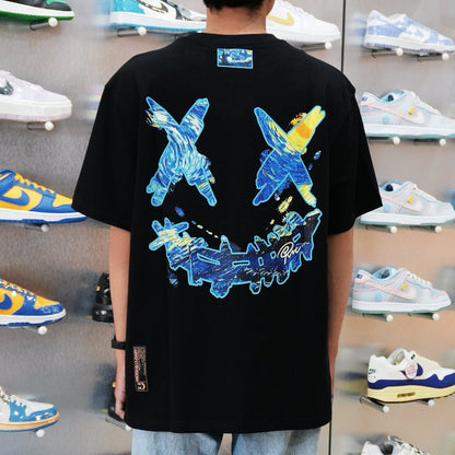 RIC GOODBYE STARRY SKY BLACK TEE