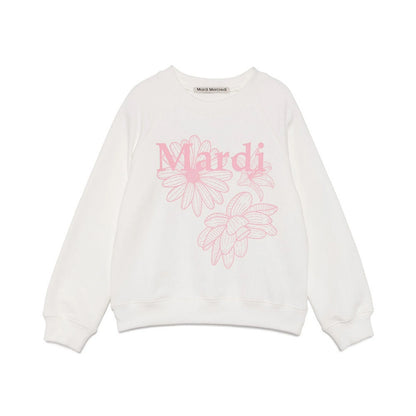 MARDI SWEATSHIRT TRIPLE FLOWER WHITE PIN