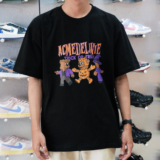 ADLV AC BEAR FRIEND HALLOWEEN BLACK TEE