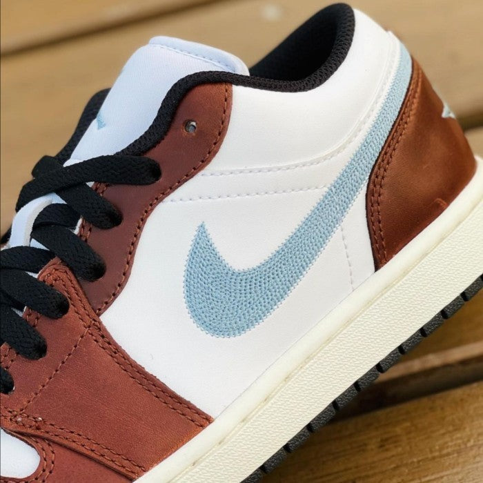 AIR JORDAN 1 LOW MOCHA BLUE GRAY