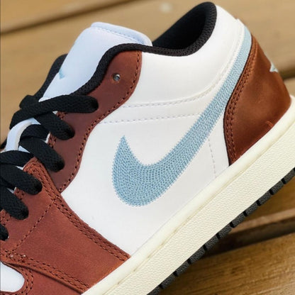 AIR JORDAN 1 LOW MOCHA BLUE GRAY