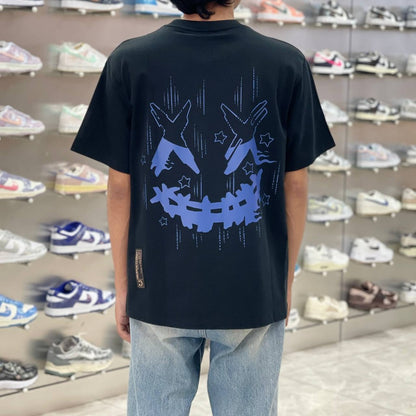 RIC Smiley Star blue black tee