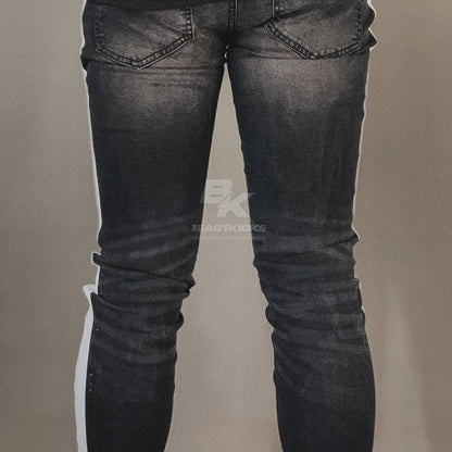 HD BLACK WHITE TRACK ZIPPER JOG