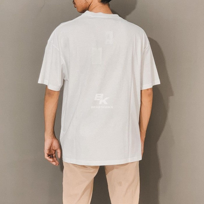PALM ANGELS LOGO BAND PRINT TSHIRT WHITE