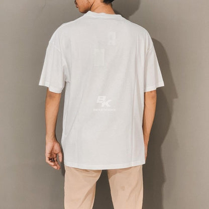 PALM ANGELS LOGO BAND PRINT TSHIRT WHITE