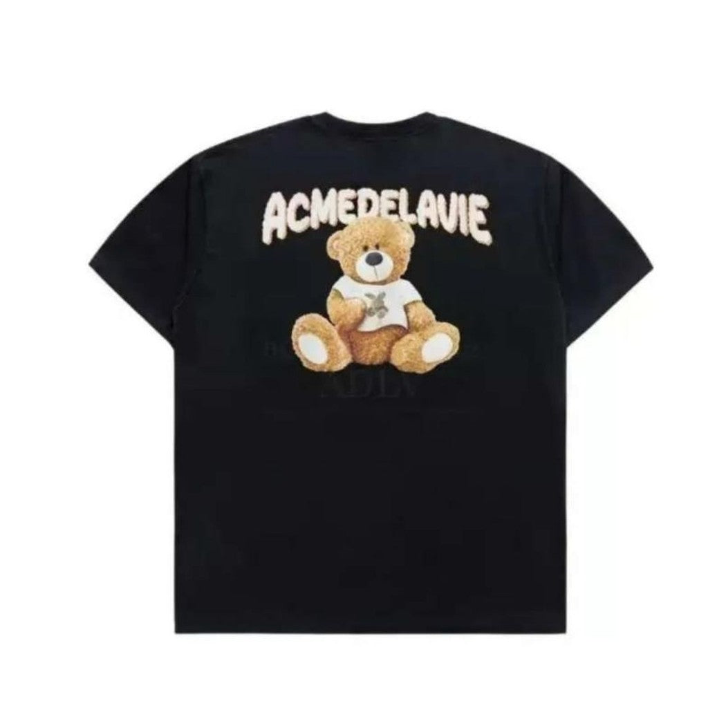 Adlv rabbit bear black tee