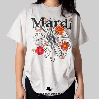 FLOWER MARDI OATMEAL BLACK