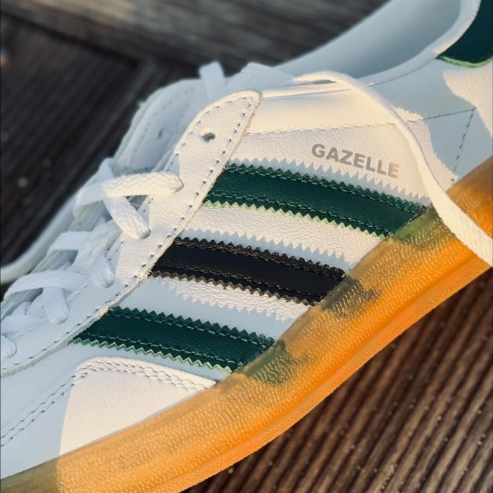 GAZELLE INDOOR WHITE GREEN BLACK GUM