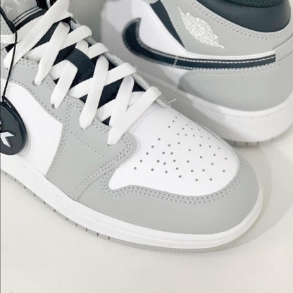 AIR JORDAN 1 MID BLACK GREY GS
