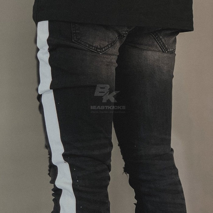 HD BLACK WHITE TRACK ZIPPER JOG