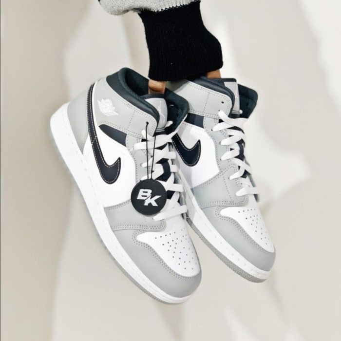 AIR JORDAN 1 MID BLACK GREY ANTHRACITE