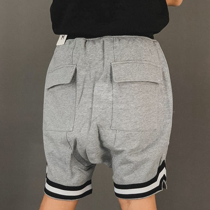 HD HEATHER GREY SWEAT SHORT